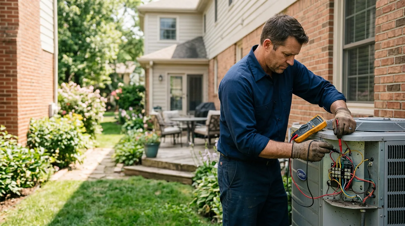 HVAC technician working near Elmo, MO